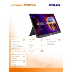 Monitor Asus 16" ZenScreen MB16NCG IPS WQXGA 155Hz Mini HDMI… | PartsPC.pl