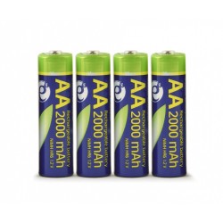 Akumulatory AA (gotowe do użycia), 2000mAh, blister 4 sztuki | PartsPC.pl