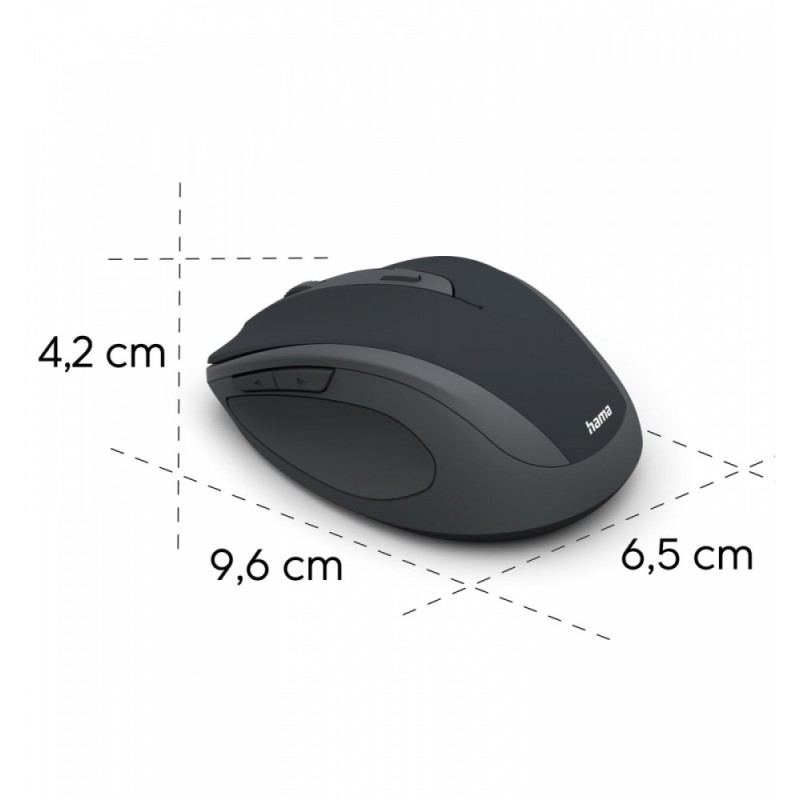 Mysz bezprzewodowa WM-400 czarna | PartsPC.pl
