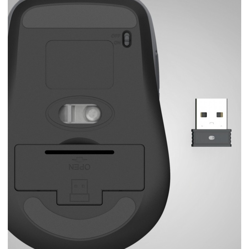 Mysz bezprzewodowa multi device WM-450 czarna | PartsPC.pl