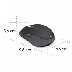 Mysz bezprzewodowa multi device WM-450 czarna | PartsPC.pl