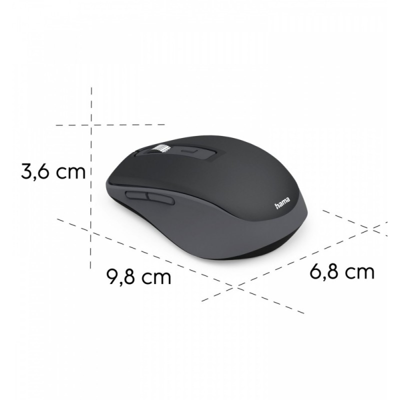 Mysz bezprzewodowa multi device WM-450 czarna | PartsPC.pl