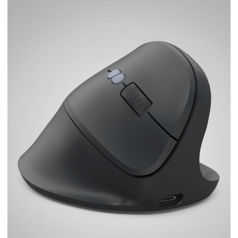 Mysz ergonomiczna multi device EWM-600 czarna | PartsPC.pl