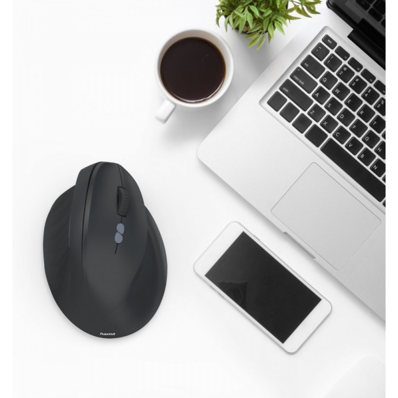 Mysz ergonomiczna multi device EWM-600 czarna | PartsPC.pl