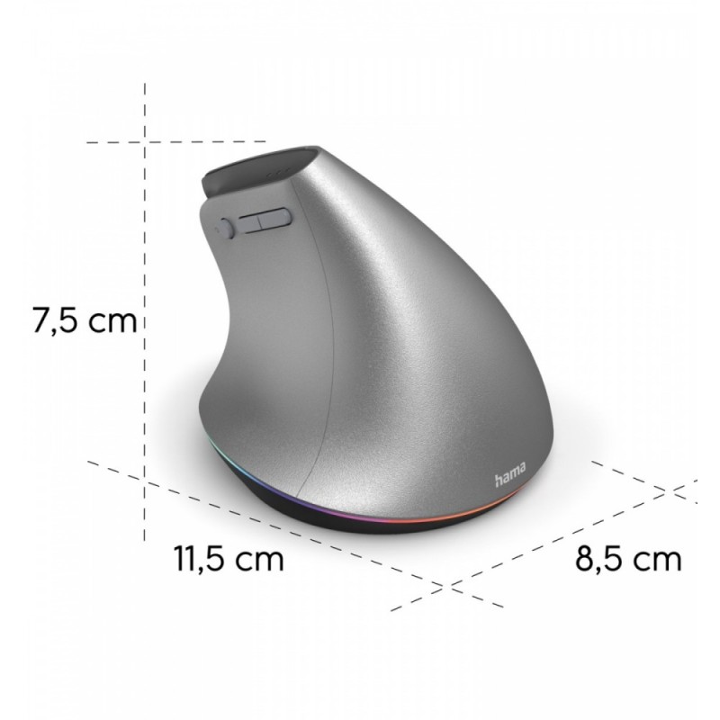 Mysz ergonomiczna multi device EWM-700 grafitowa | PartsPC.pl