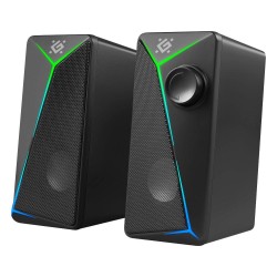 Głośniki Defender J5 2.0 6W USB podświetlenie LED RGB | PartsPC.pl