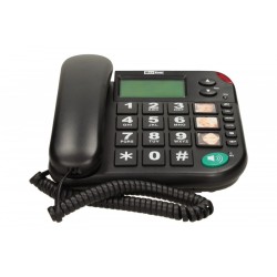 Telefon przewodowy KXT480 BB, czarny | PartsPC.pl