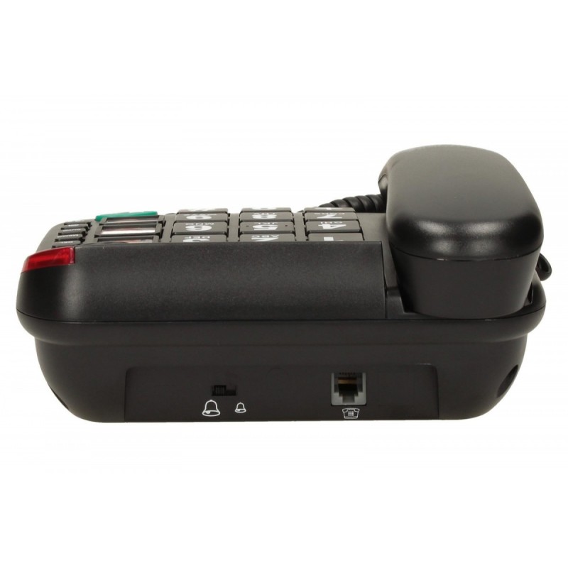 Telefon przewodowy KXT480 BB, czarny | PartsPC.pl