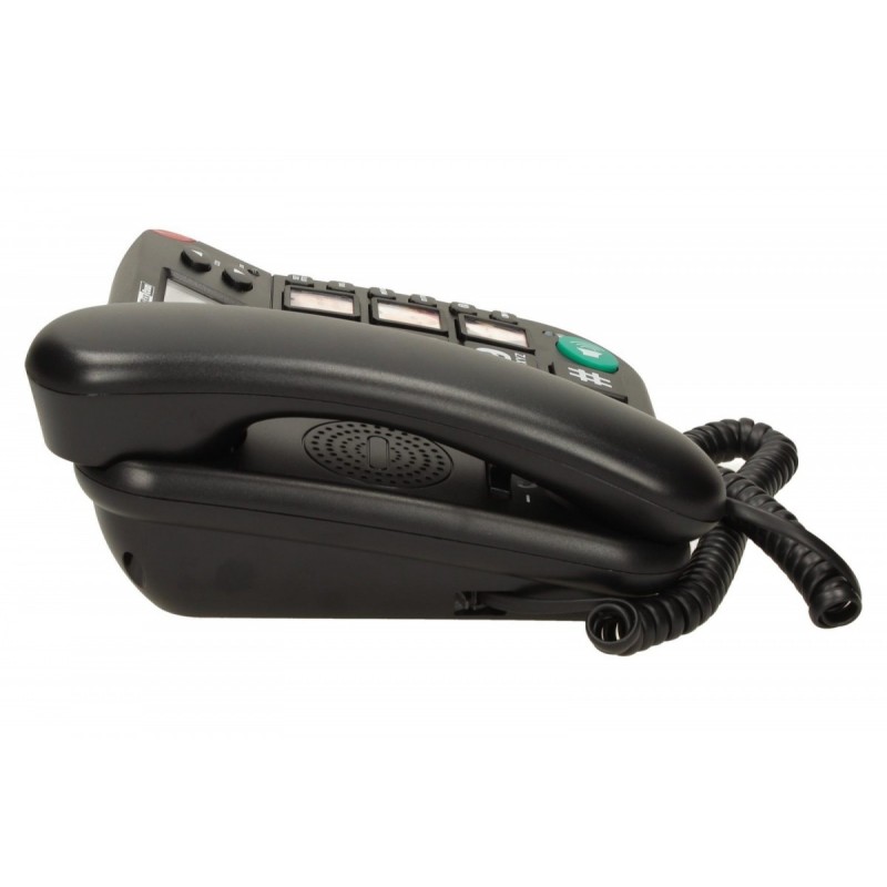 Telefon przewodowy KXT480 BB, czarny | PartsPC.pl