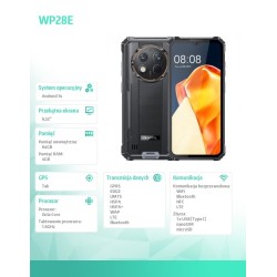 OUKITEL Smartfon WP28E 4G 4/64GB IP69K Czarny | PartsPC.pl