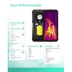ULEFONE Smartfon Armor 29 Pro Thermal 5G 16/512GB czarny | PartsPC.pl