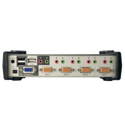 Przełącznik 4-portowy PS/2-USB VGA/Aud KVMP  W/OSD | PartsPC.pl