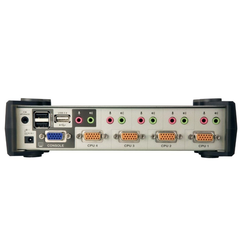 Przełącznik 4-portowy PS/2-USB VGA/Aud KVMP  W/OSD | PartsPC.pl