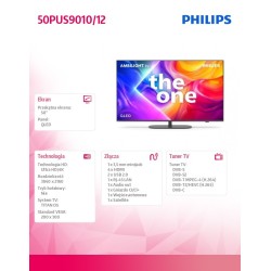 Philips Telewizor LED 50 cali 50PUS9010/12 | PartsPC.pl