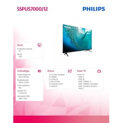 Philips Telewizor LED 55 cali 55PUS7000/12 | PartsPC.pl