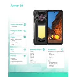 ULEFONE Smartfon Armor 30 4G 12/512GB IP69K czarny | PartsPC.pl