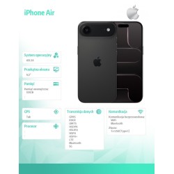 Apple iPhone Air - gwiezdna czerń 512GB | PartsPC.pl