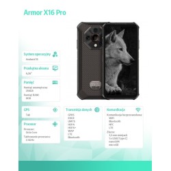 ULEFONE Smartfon Armor X16 Pro 5G 8/256GB IP69K czarny | PartsPC.pl