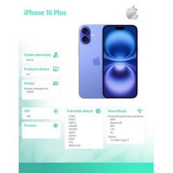 iPhone 16 Plus 128GB - Ultramaryna | PartsPC.pl