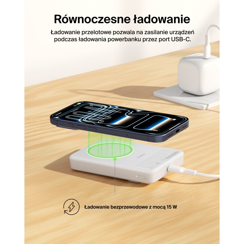 Belkin BoostCharge Powerbank 10000 mAh, magnetyczny 15 W, US… | PartsPC.pl
