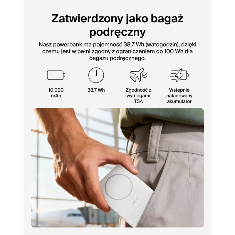 Belkin BoostCharge Powerbank 10000 mAh, magnetyczny 15 W, US… | PartsPC.pl