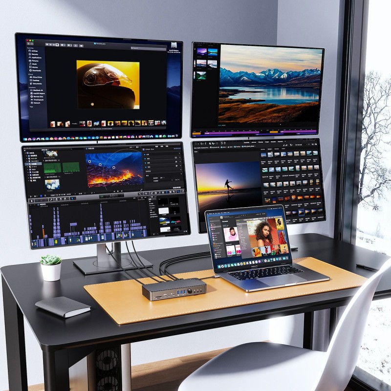 Orico Stacja dokująca USB-C 10Gbps z DisplayLink 4x ekran 4K… | PartsPC.pl