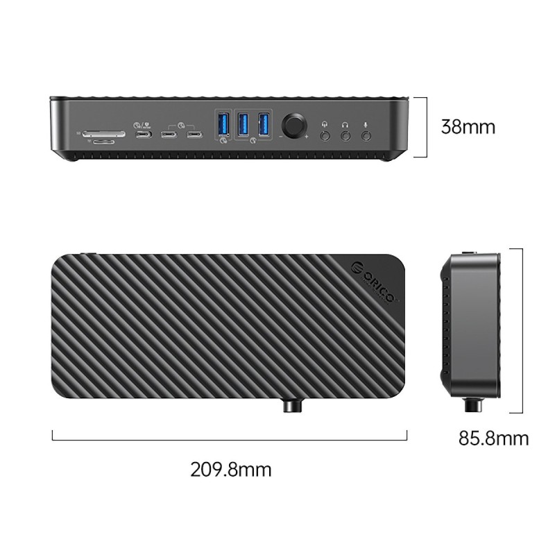 Orico Stacja dokująca USB-C 10Gbps z DisplayLink 4x ekran 4K… | PartsPC.pl