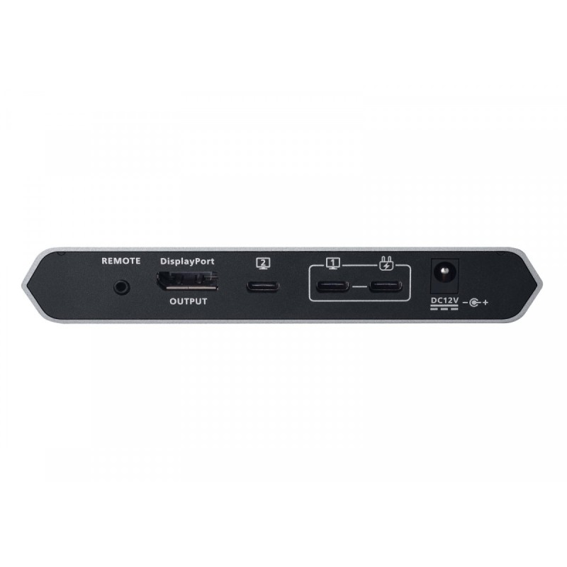Przełącznik 2-Port 4K DP USB-C KVM Dock Switch with Power | PartsPC.pl