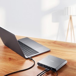 Przełącznik 2-Port 4K DP USB-C KVM Dock Switch with Power | PartsPC.pl