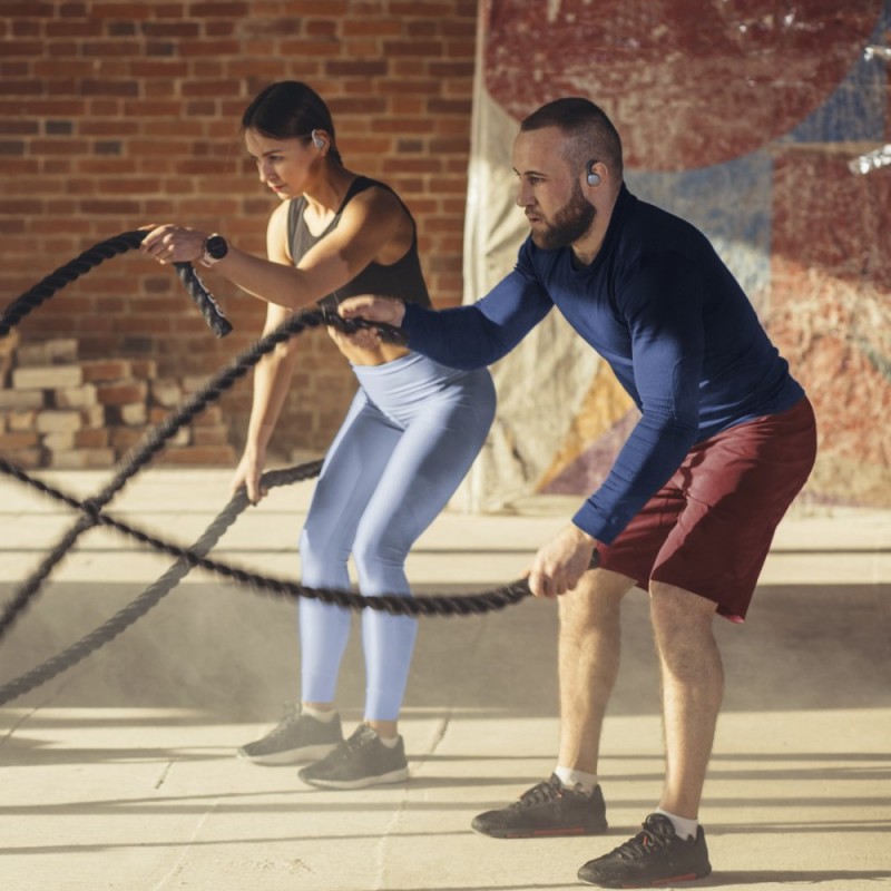Słuchawki douszne spirit athletics czarne | PartsPC.pl