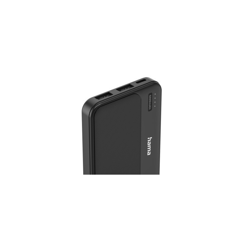 Power pack 5000 mAh 2xUSB-A antracyt | PartsPC.pl