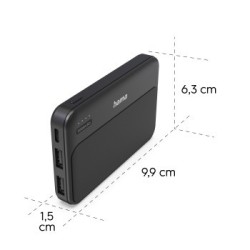 Power pack 5000 mAh 2xUSB-A antracyt | PartsPC.pl