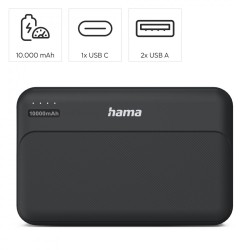 Power pack 10000mAh 2xUSB-A antracyt | PartsPC.pl