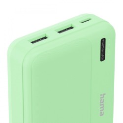Power pack 10000mAh 2xUSB-A zielony | PartsPC.pl