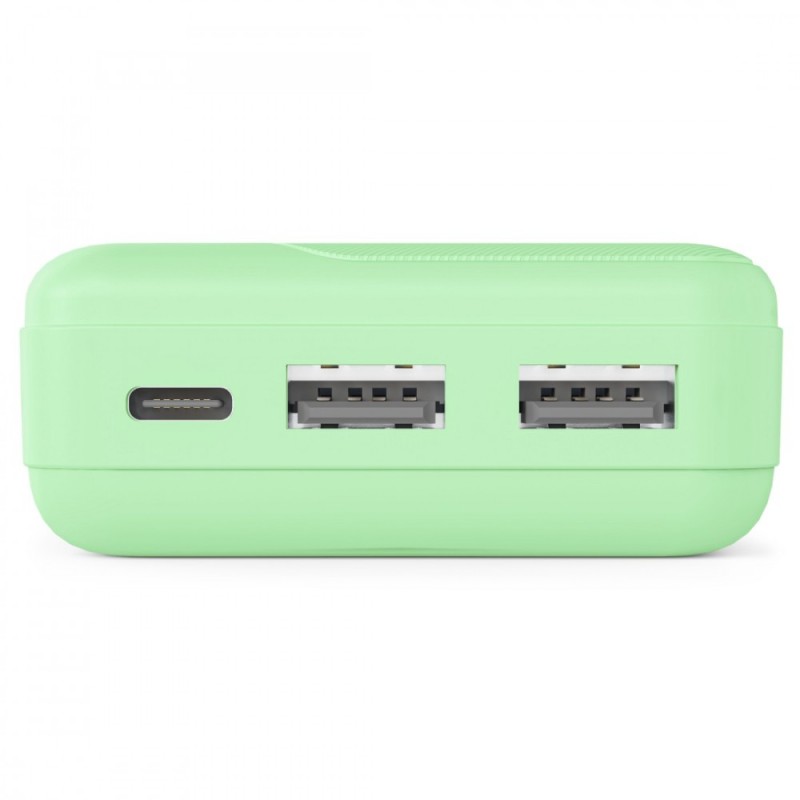 Power pack 10000mAh 2xUSB-A zielony | PartsPC.pl