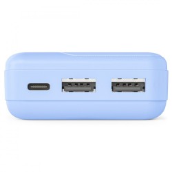 Power pack 10000 mAh 2xUSB-A niebieski | PartsPC.pl