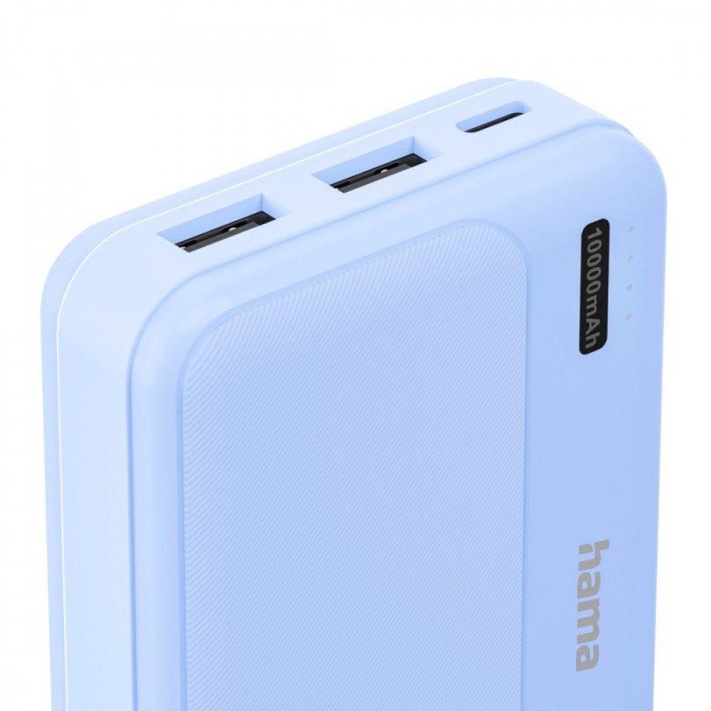 Power pack 10000 mAh 2xUSB-A niebieski | PartsPC.pl
