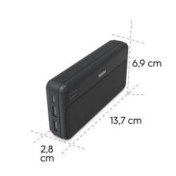 Power pack 20000 mAh 2xUSB-A antracyt | PartsPC.pl
