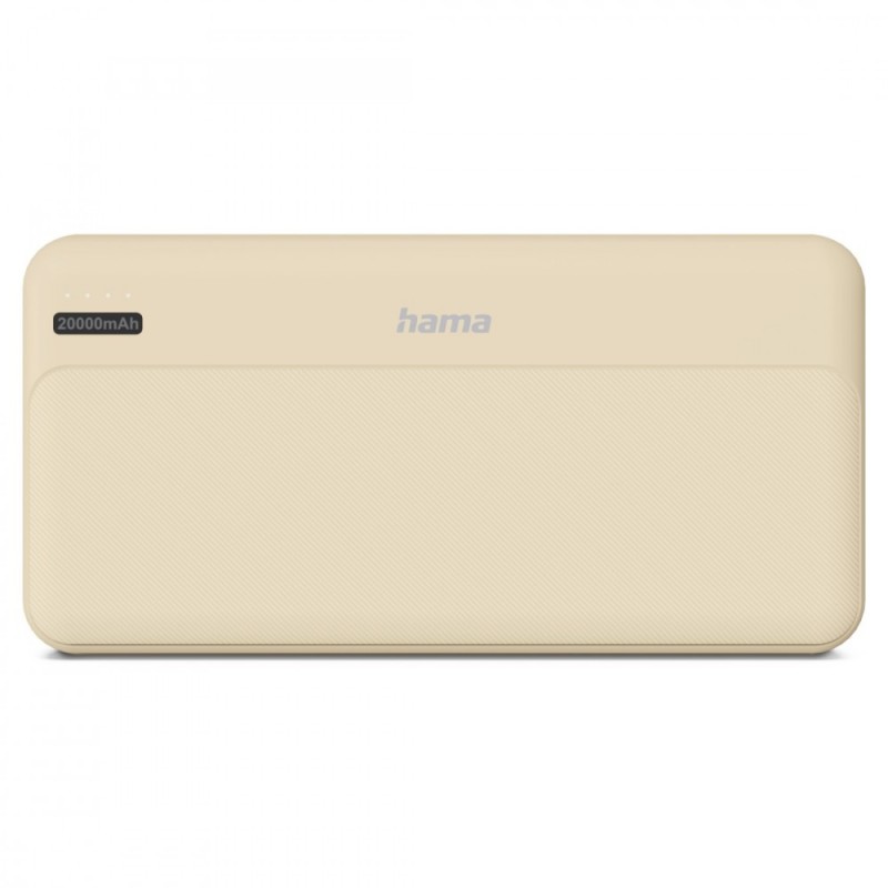 Power pack 20000 mAh 2xUSB-A piaskowy | PartsPC.pl