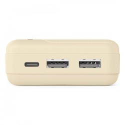 Power pack 20000 mAh 2xUSB-A piaskowy | PartsPC.pl