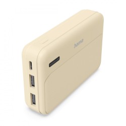 Power pack 10000 mAh 2xUSB-A piaskowy | PartsPC.pl