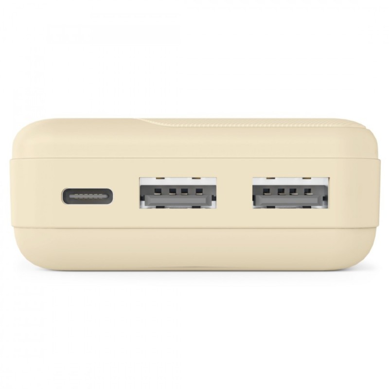 Power pack 10000 mAh 2xUSB-A piaskowy | PartsPC.pl