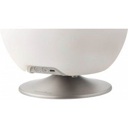 Lampa LED z głośnikiem i coolerem na napoje Atmos silver