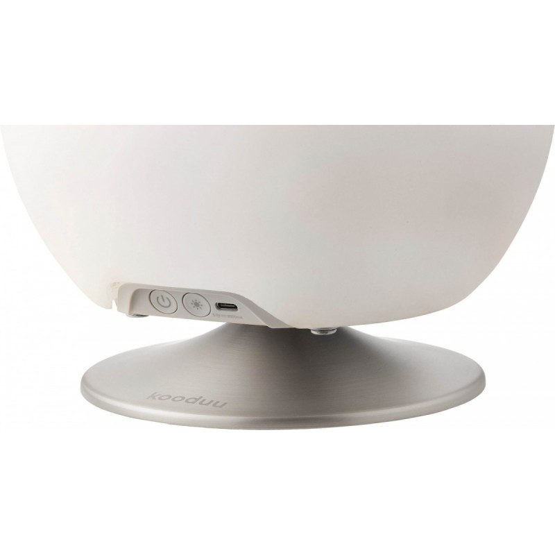 Lampa LED z głośnikiem i coolerem na napoje Atmos silver