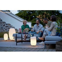 Lampa LED z głośnikiem i coolerem na napoje Atmos silver