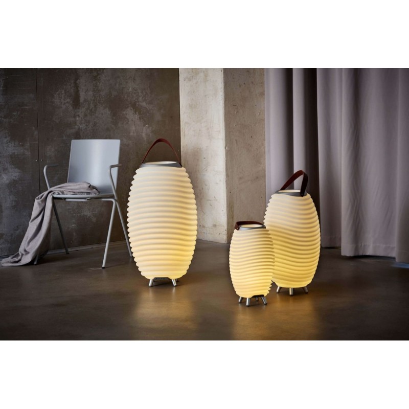Lampa LED z głośnikiem i coolerem Synergy 35 biała