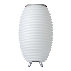 Lampa LED z głośnikiem i coolerem na napoje Synergy 50 biała
