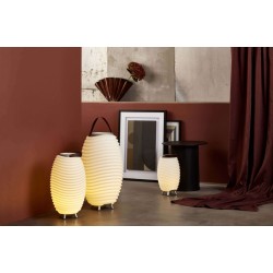 Lampa LED z głośnikiem i coolerem na napoje Synergy 50 biała