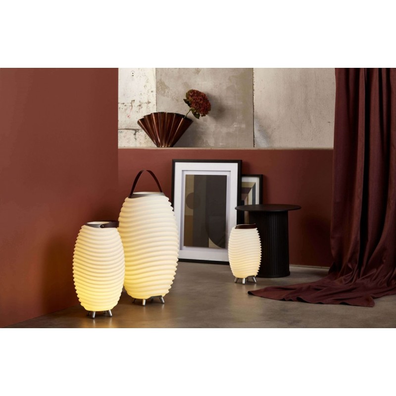 Lampa LED z głośnikiem i coolerem na napoje Synergy 50 biała