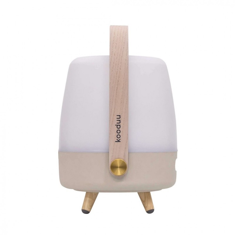 Lampa przenośna z głośnikiem Lite-Up Play Mini beżowa